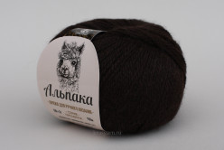 Пряжа Альпака, Камтекс, цв.268 Темный Шоколад