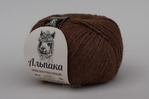 Пряжа Альпака, Камтекс, цв.232 Кофейная карамель