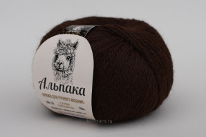 Пряжа Альпака, Камтекс, цв.063 Шоколад