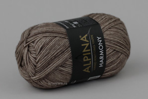 Пряжа ручного крашения Harmony, Альпина, цв.03 Св.-коричневый