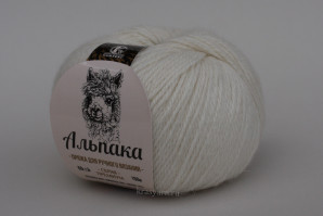 Пряжа Альпака, Камтекс, цв.205 Белый