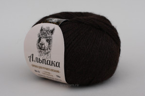 Пряжа Альпака, Камтекс, цв.268 Темный Шоколад