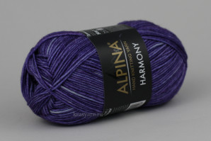 Пряжа ручного крашения Harmony, Alpina, цв.10 Темно-сиреневый